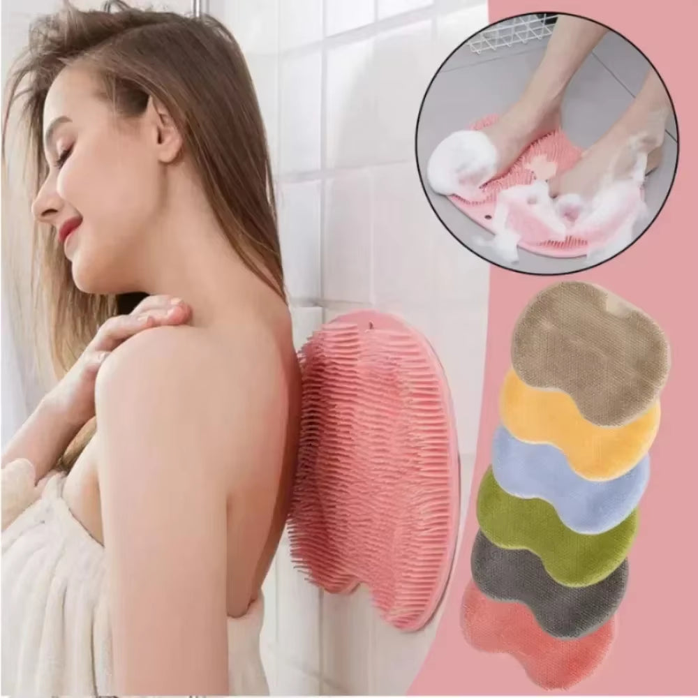Ultimate Spa-Style Exfoliating Shower Mat – 5-in-1 Silicone Scrubbing & Massaging Solution