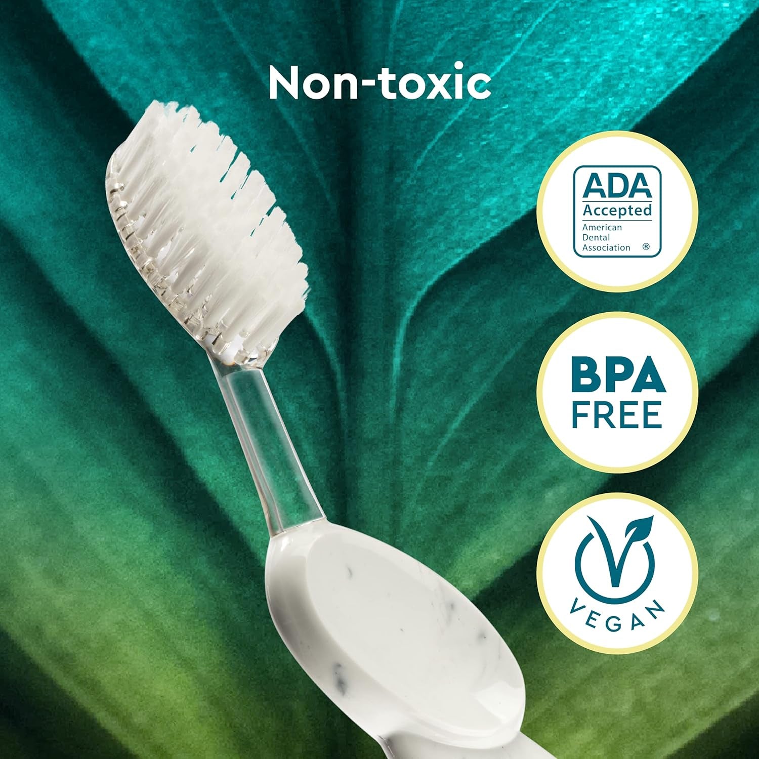 Big Brush BPA Free & ADA Accepted Toothbrush Designed to Improve Gum Health & Reduce Gum Issues - Right Hand - Midnight Sky/Marble/Soda Pop Eco Grind - Pack of 3