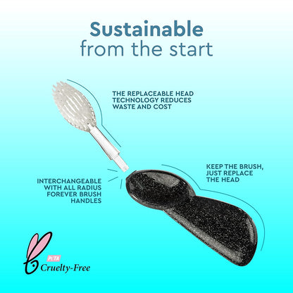 Big Brush BPA Free & ADA Accepted Toothbrush Designed to Improve Gum Health & Reduce Gum Issues - Right Hand - Midnight Sky/Marble/Soda Pop Eco Grind - Pack of 3